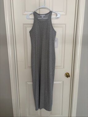 Athleta Grey Signature Rib Maxi Dress